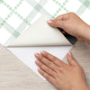 Papel de Parede Adesivo Xadrez Pontilhado Verde