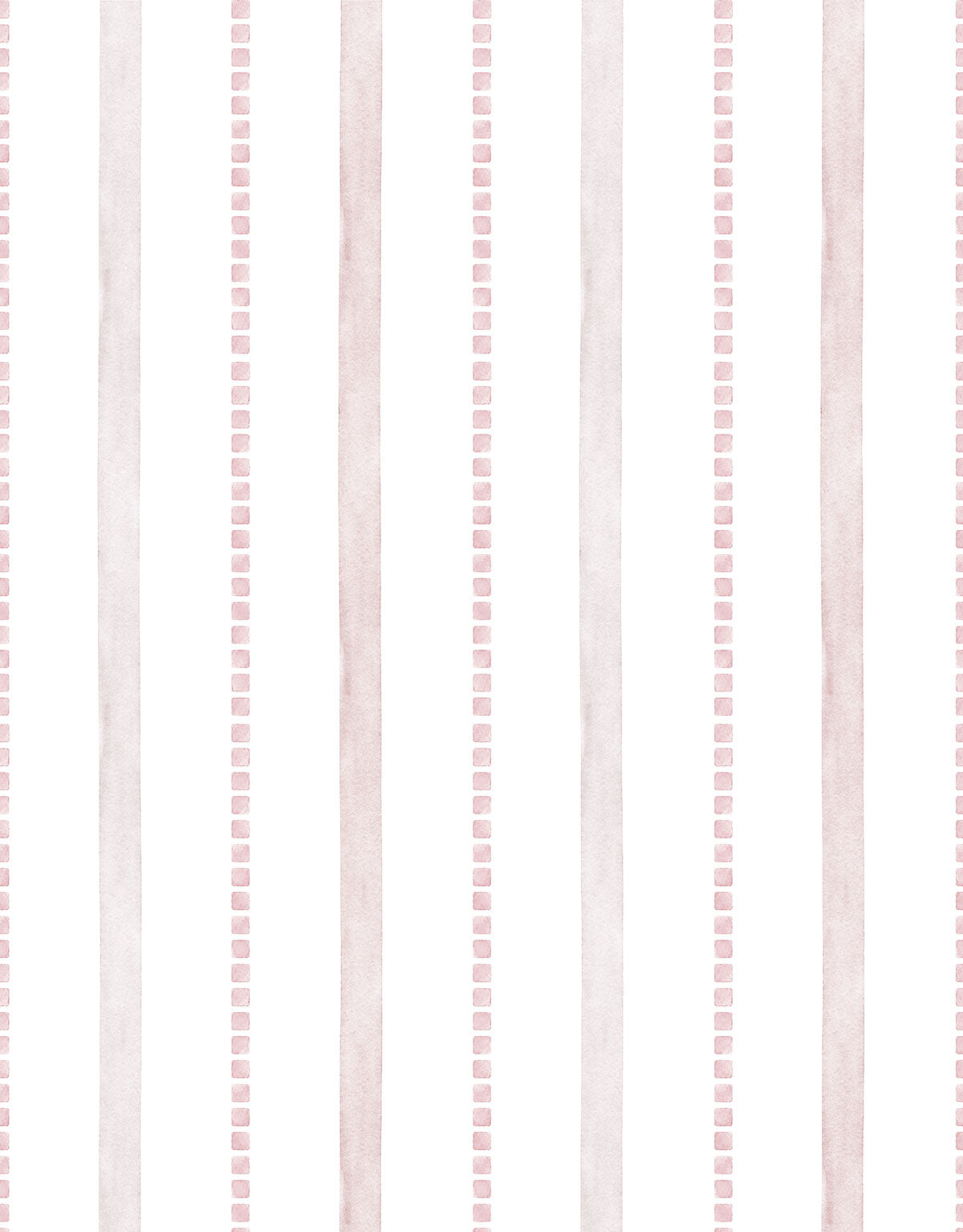 Papel de Parede Adesivo Listrado Pontilhado Rosa