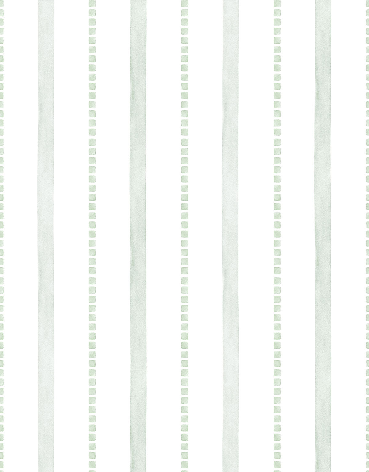 Papel de Parede Adesivo Listrado Pontilhado Verde