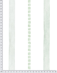 Papel de Parede Adesivo Listrado Pontilhado Verde