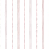 Papel de Parede Adesivo Listrado Pontilhado Rosa