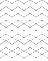 Adesivo Papel de Parede Grid Cubes