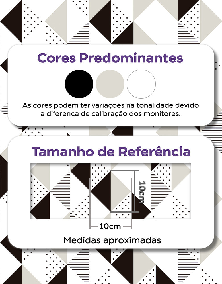 Papel de Parede Adesivo Triângulo Invertido