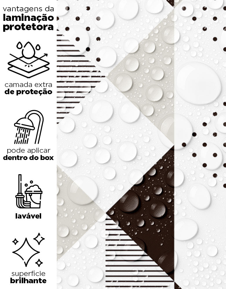 Papel de Parede Adesivo Triângulo Invertido