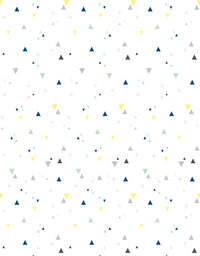 KIT DE 3 ROLOS - 3,00m x 50cm - Papel de Parede Adesivo Triângulos Baby