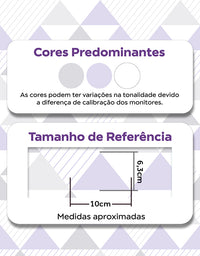 Papel de Parede Adesivo Triângulos Lilás e Cinza