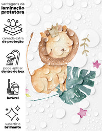 Papel de Parede Safari Rosa Bebê