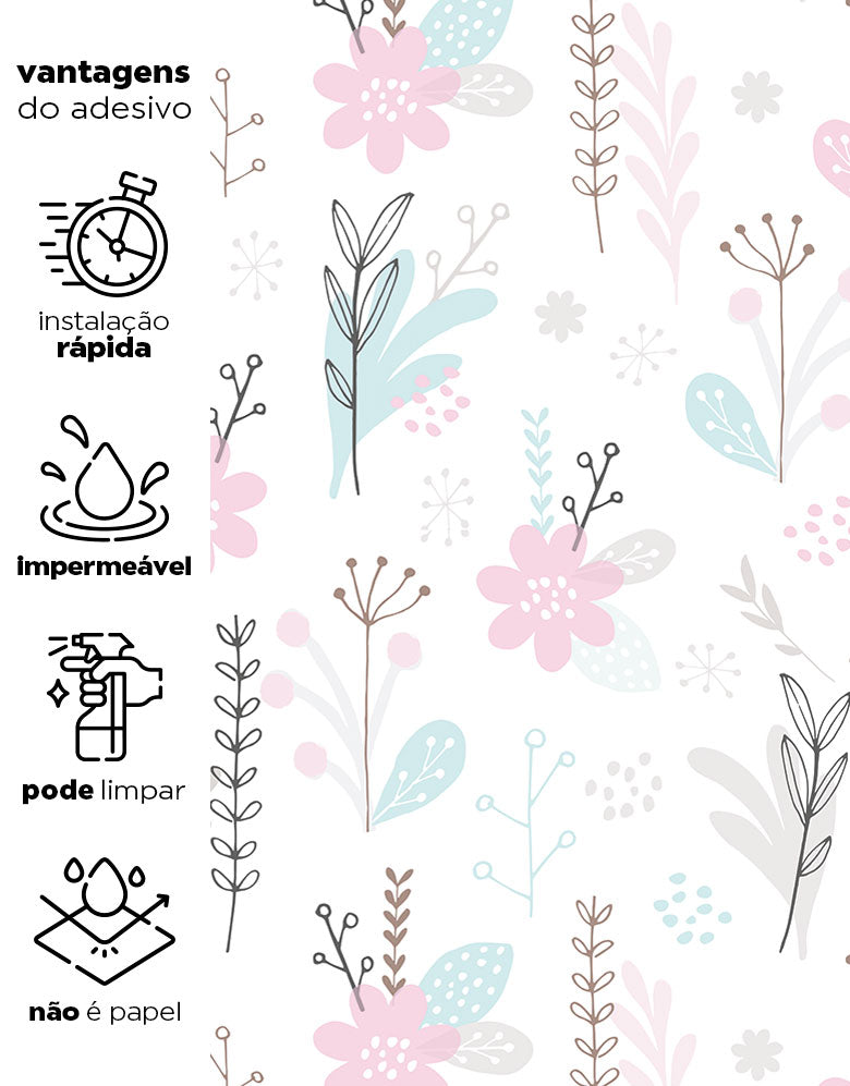 Papel de Parede Adesivo Primavera