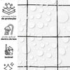 KIT DE 8 ROLOS - 1,50m x 50cm - Papel de Parede Adesivo Quadrados Tortos