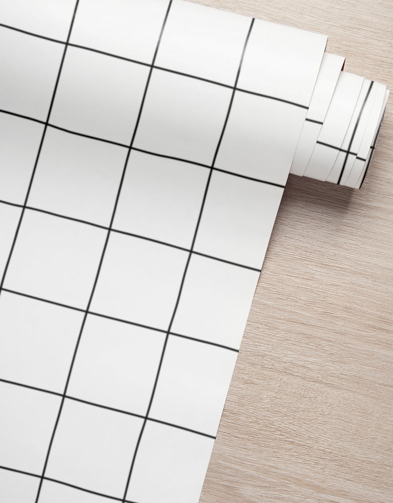 Papel de Parede Adesivo Quadrados Tortos