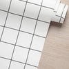 KIT DE 8 ROLOS - 1,50m x 50cm - Papel de Parede Adesivo Quadrados Tortos