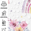 KIT DE 4 ROLOS - 1,00m x 50cm - Papel de Parede Adesivo Arco Iris Boho