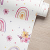 KIT DE 4 ROLOS - 1,00m x 50cm - Papel de Parede Adesivo Arco Iris Boho