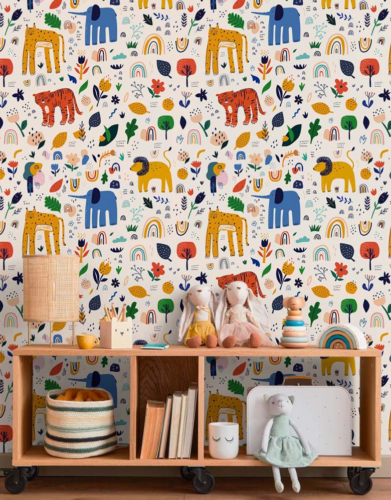 Papel de Parede Infantil Safari Boho
