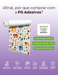 Papel de Parede Infantil Safari Boho