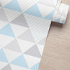 Papel de Parede Adesivo Triângulo Azul