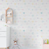 KIT DE 3 ROLOS - 3,00m x 50cm - Papel de Parede Corações Lineares