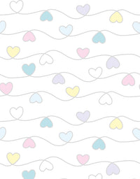 Papel de Parede Corações Coloridos