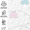 KIT DE 8 ROLOS - 1,50m x 50cm - Papel de Parede Corações Coloridos