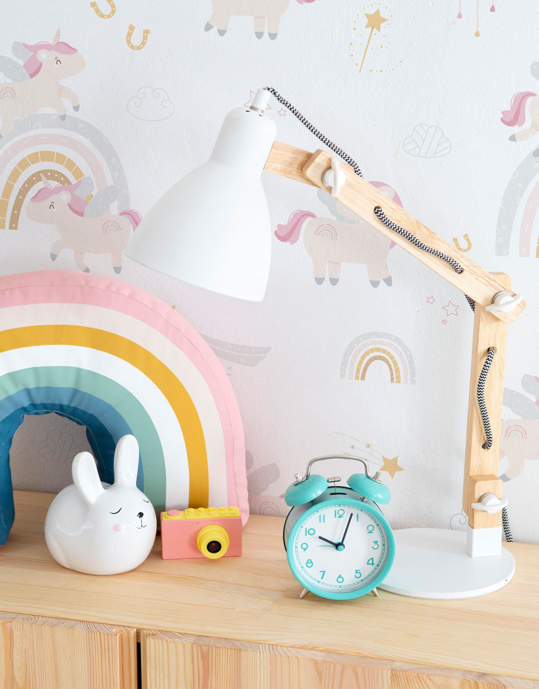 Papel de Parede Adesivo Unicórnio Estelar