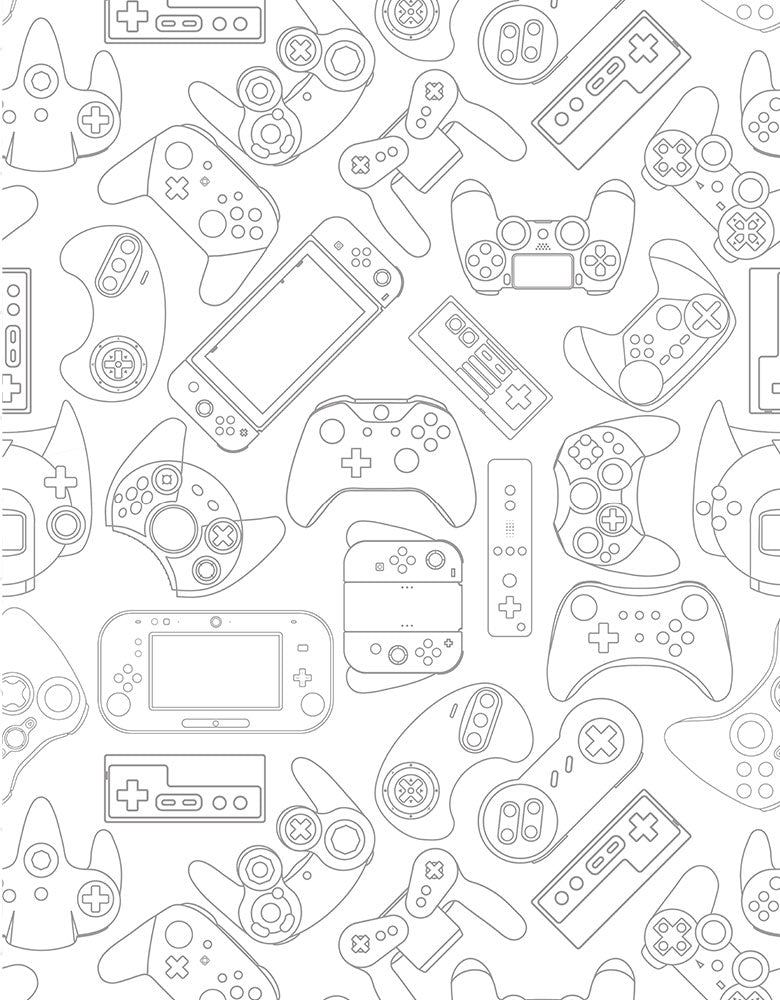 Papel de Parede Adesivo Gamer Light