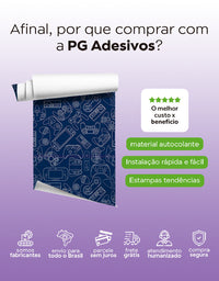 KIT DE 4 ROLOS - 3,00m x 50cm - Papel de Parede Adesivo Gamer Dark