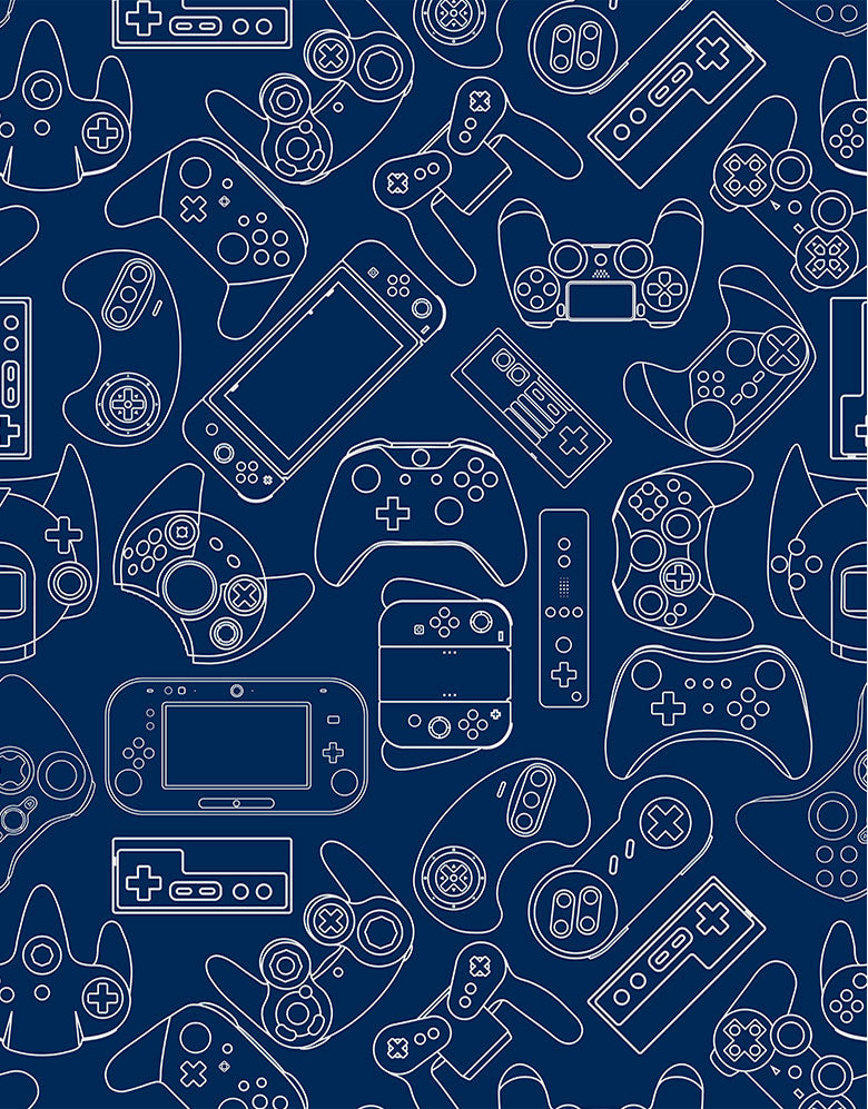 KIT DE 4 ROLOS - 3,00m x 50cm - Papel de Parede Adesivo Gamer Dark