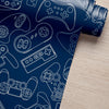 KIT DE 4 ROLOS - 3,00m x 50cm - Papel de Parede Adesivo Gamer Dark