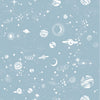 KIT DE 5 ROLOS - 2,50m x 50cm - Papel de Parede Adesivo Universo Estrelado