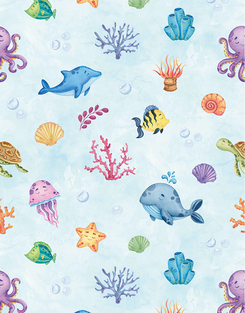 Papel de Parede Adesivo Fundo do Mar