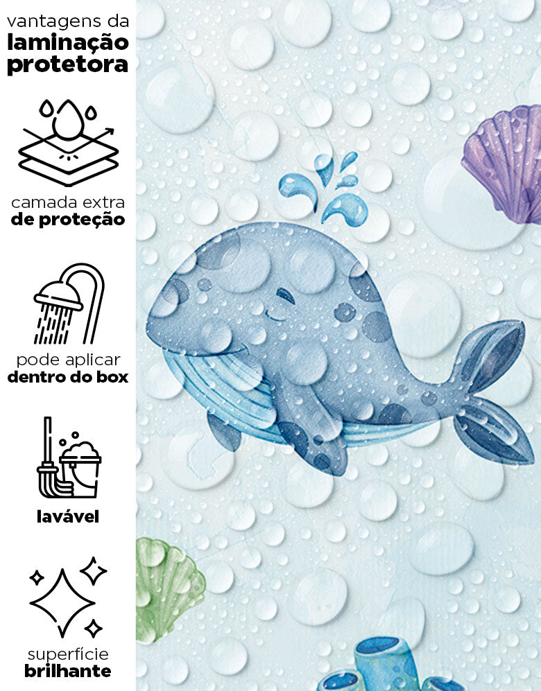 Papel de Parede Adesivo Fundo do Mar