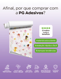 Papel de Parede Adesivo Fadinhas