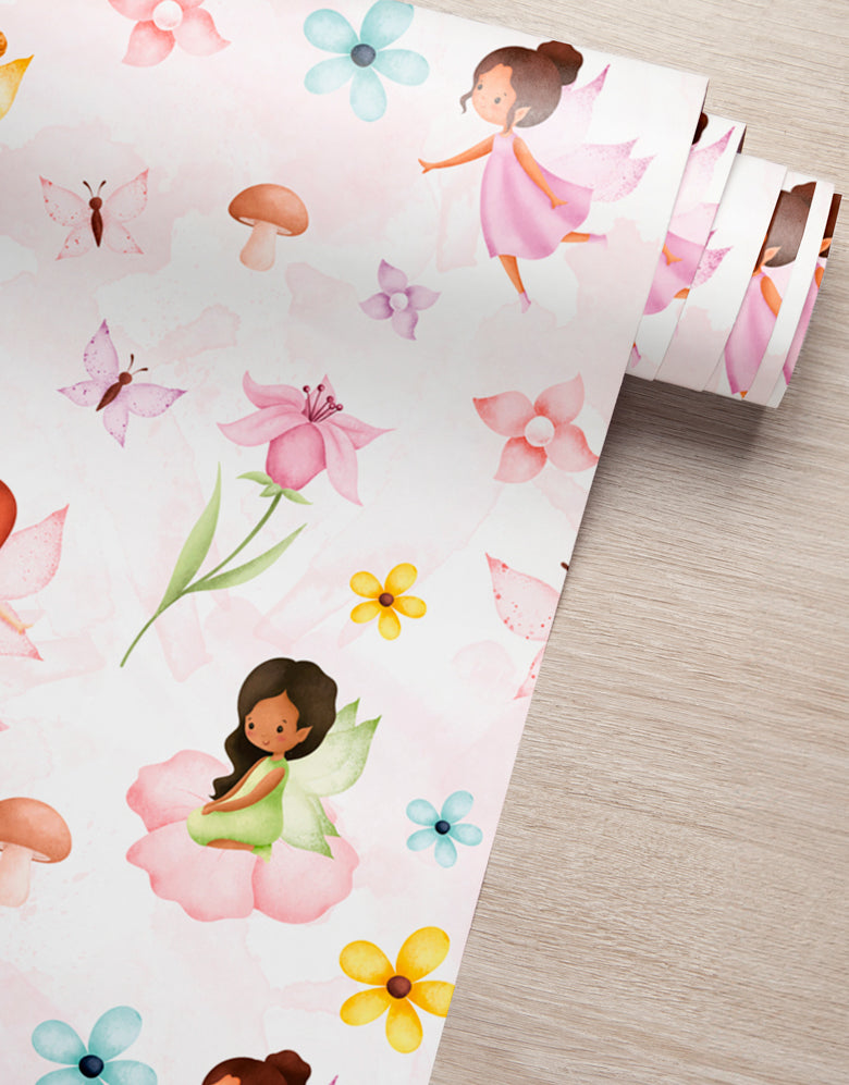 Papel de Parede Adesivo Fadinhas