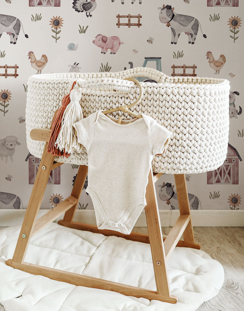 Papel de Parede Adesivo Fazendinha