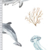 Papel de Parede Adesivo Fundo do Mar Aquarela