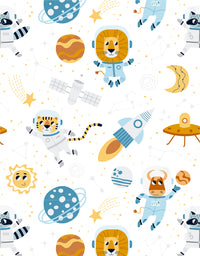 Papel de Parede Adesivo Safari Espacial