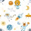 Papel de Parede Adesivo Safari Espacial