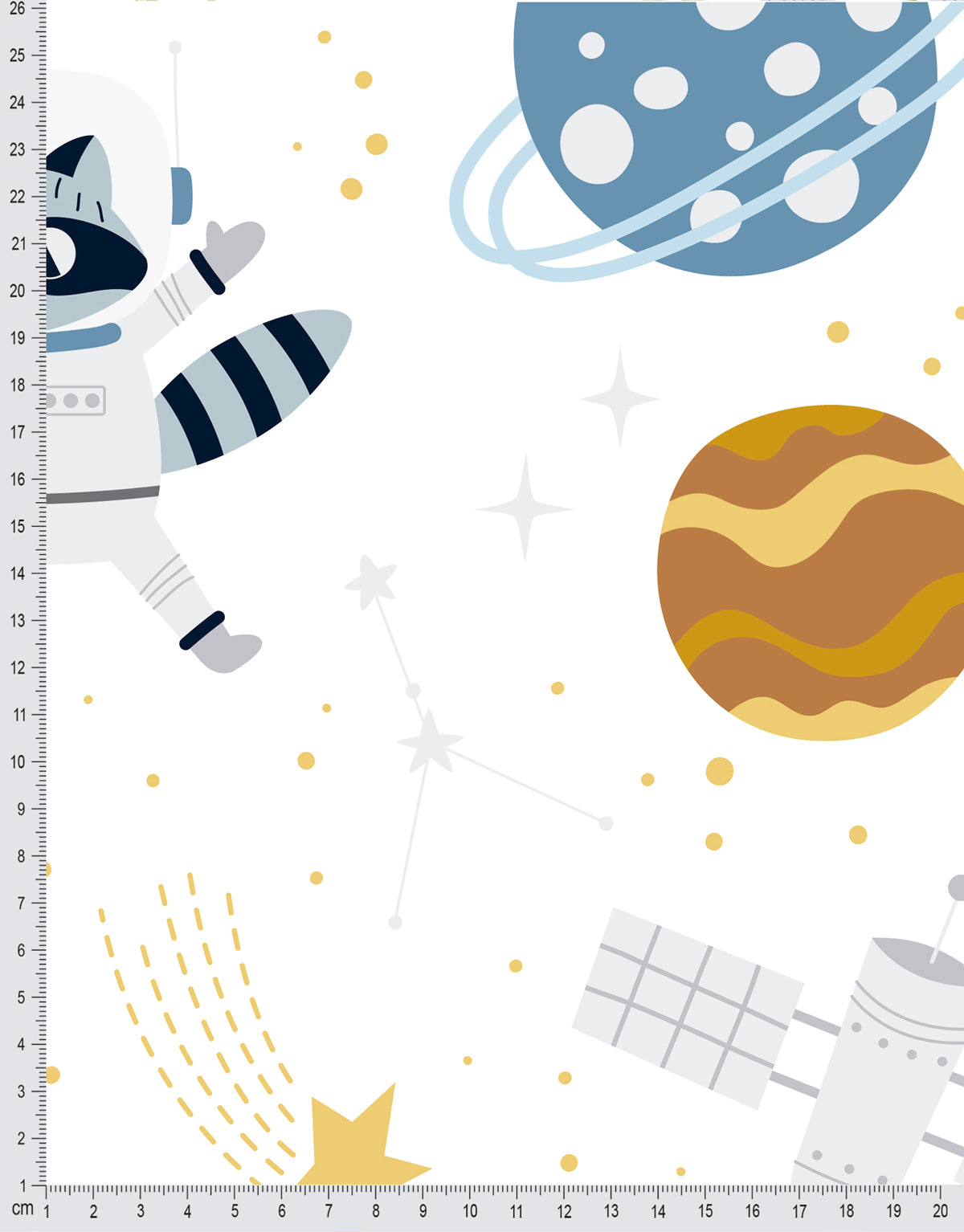Papel de Parede Adesivo Safari Espacial