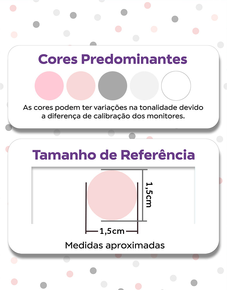 Papel de Parede Adesivo Confete Rosa