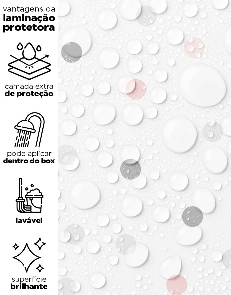 Papel de Parede Adesivo Confete Rosa