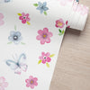 Papel de Parede Romântico Jardim Encantado Sem Película 2,50m x 50cm