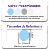 KIT DE 6 ROLOS - 3,00m x 50cm - Papel de Parede Adesivo Confete Azul