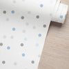 KIT DE 6 ROLOS - 3,00m x 50cm - Papel de Parede Adesivo Confete Azul