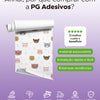 KIT DE 4 ROLOS - 2,50m x 50cm - Papel de Parede Adesivo Ursinhos Kawaii