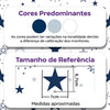 KIT DE 2 ROLOS - 3,00m x 50cm - Papel De Parede Adesivo Estrelas Encantada Azul