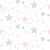 Papel de Parede Adesivo Estrelas Rosa Bebê Menina