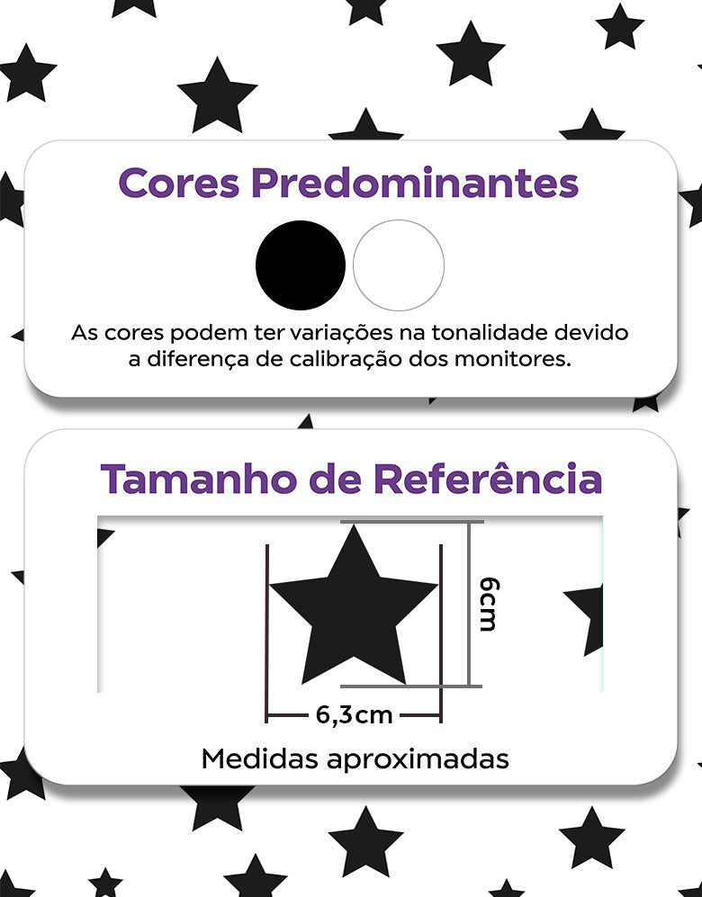 Papel de Parede Adesivo Estrelas
