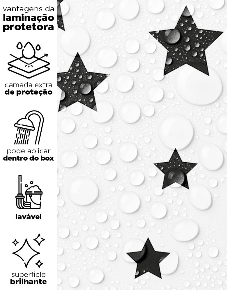 Papel de Parede Adesivo Estrelas