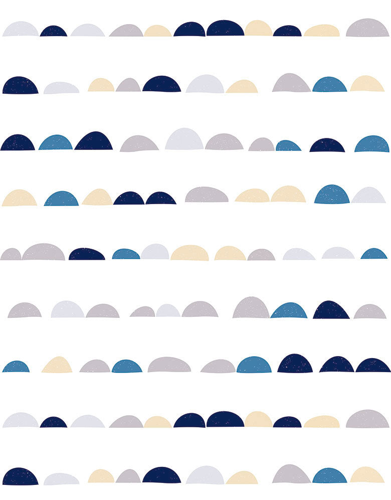 Papel de Parede Adesivo Escandinavo Azul