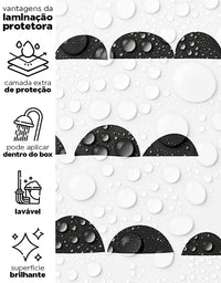 Papel de Parede Adesivo Escandinavo Preto